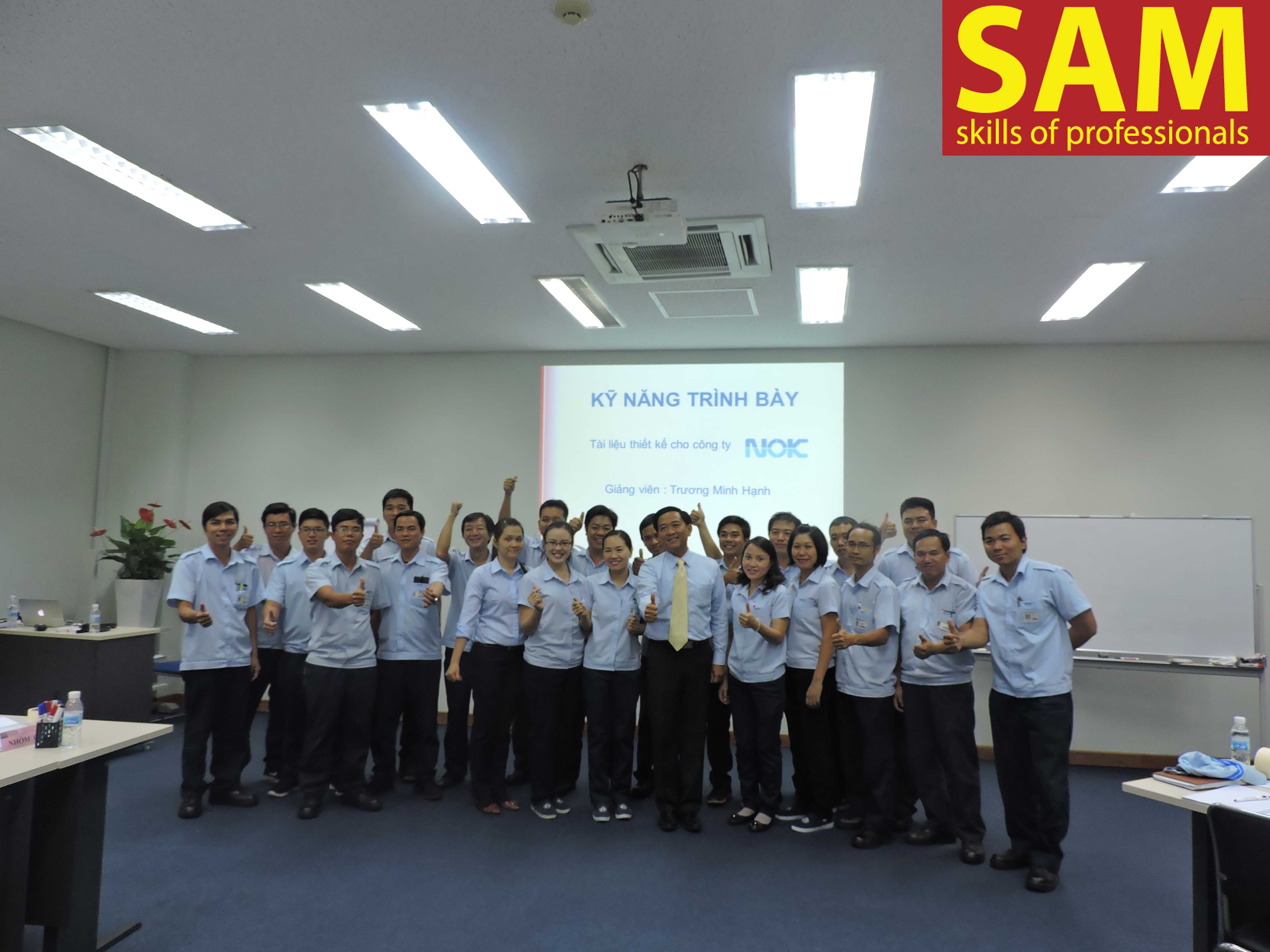 Chương trình đào tạo " Kỹ Năng Trình Bày" tại công ty TNHH Viet Nam NOK Manufacturing Việt Nam Ngày 24,25/1/2018 - ảnh 2