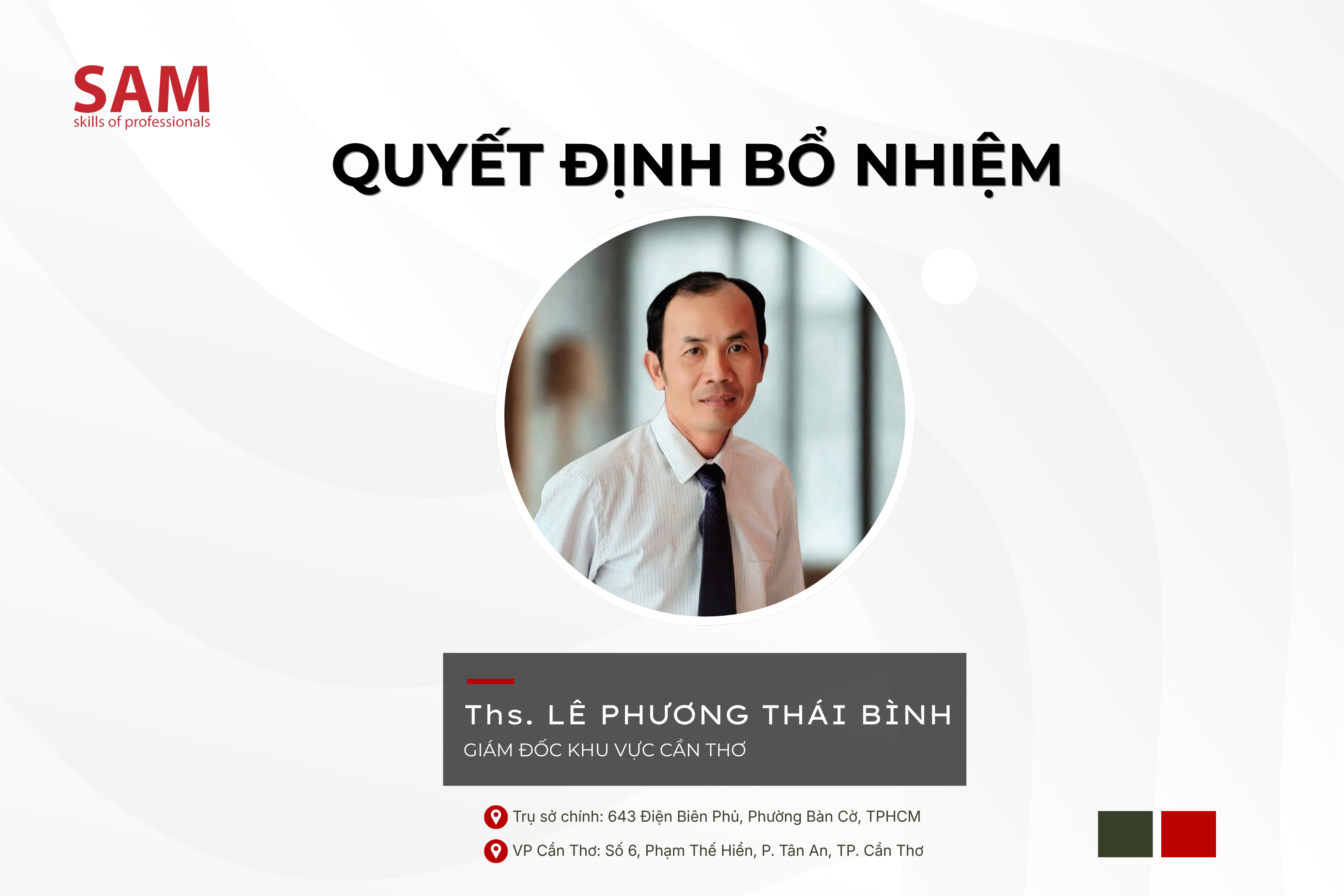 Công bố quyết định bổ nhiệm Giám Đốc Khu Vực Cần Thơ