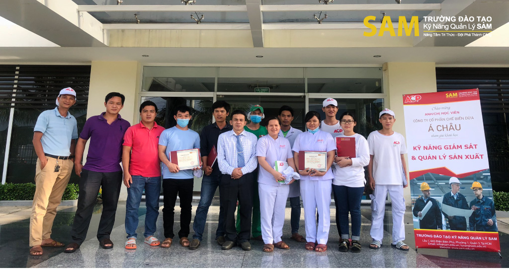 Chương trình đào tạo: “Kỹ năng giám sát và quản lý sản xuất” tại Công ty Cổ phần chế biến dừa Á Châu