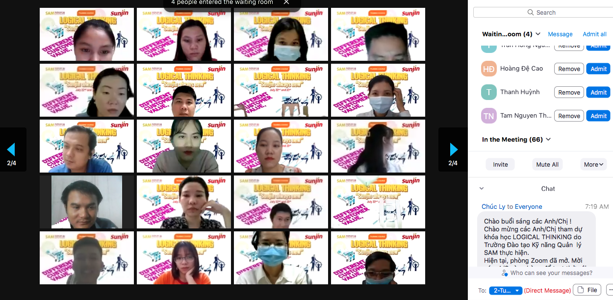 Chương trình đào tạo Online "LOGICAL THINKING" - Công Ty TNHH SUNJIN VINA